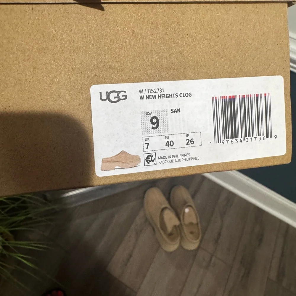 UGG Beige Suede Women's Clogs - Picture 11 of 11
